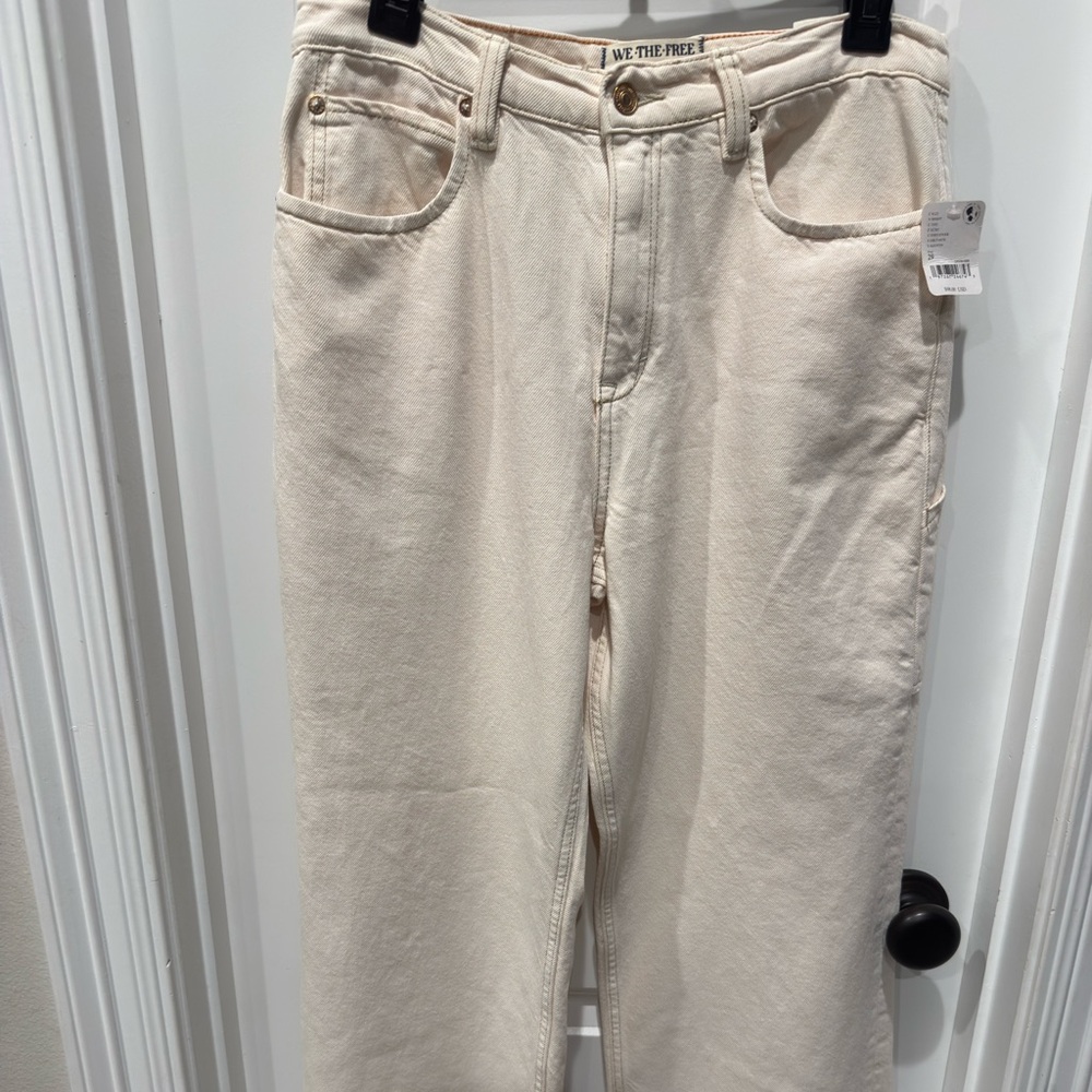 NWT Free People Tinsley Baggy High Rise Straight Leg Size 29